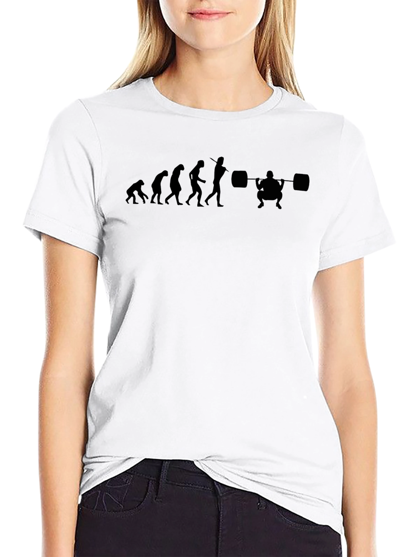 Evolution of Squat T-Shirt - Black
