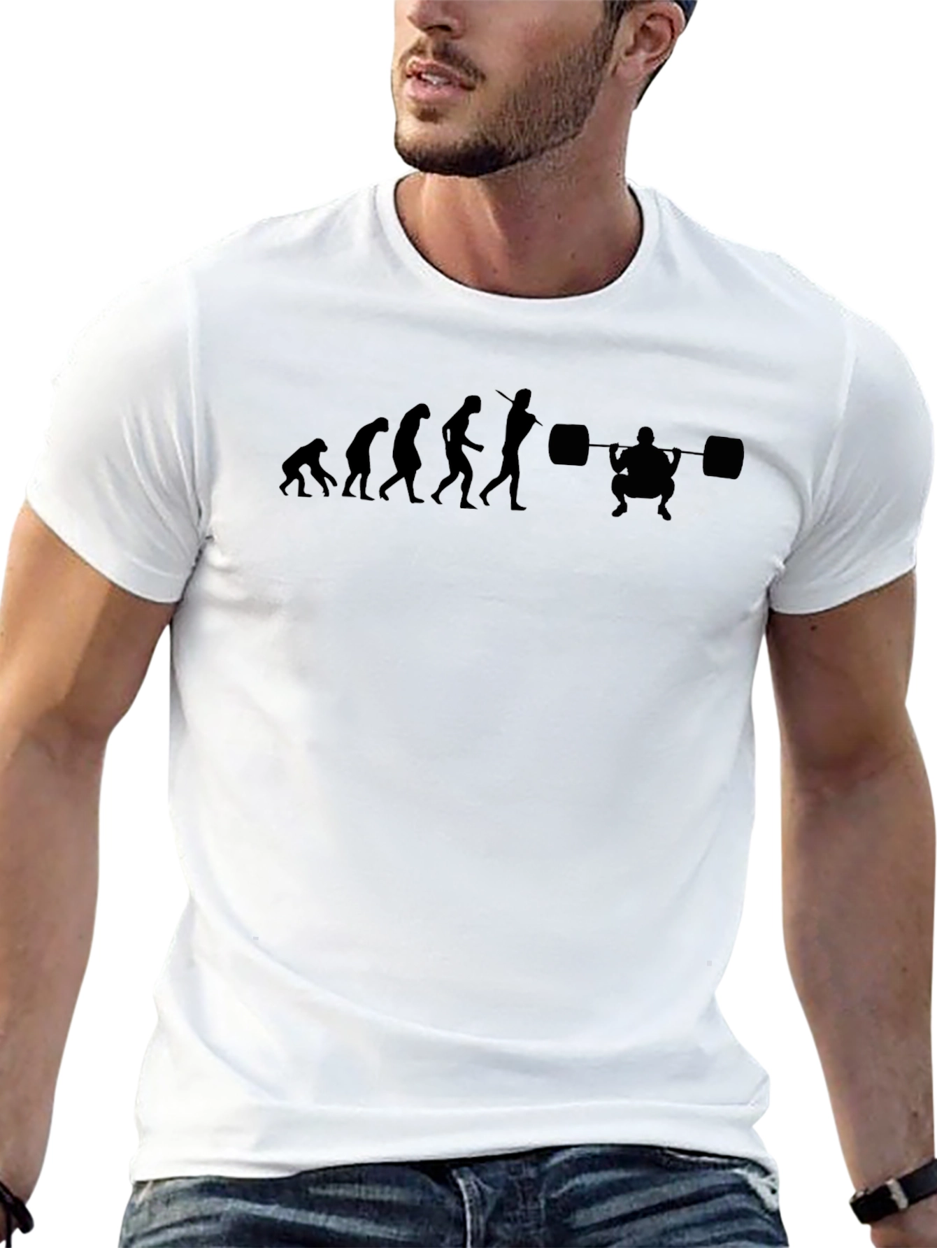 Evolution of Squat T-Shirt - Black