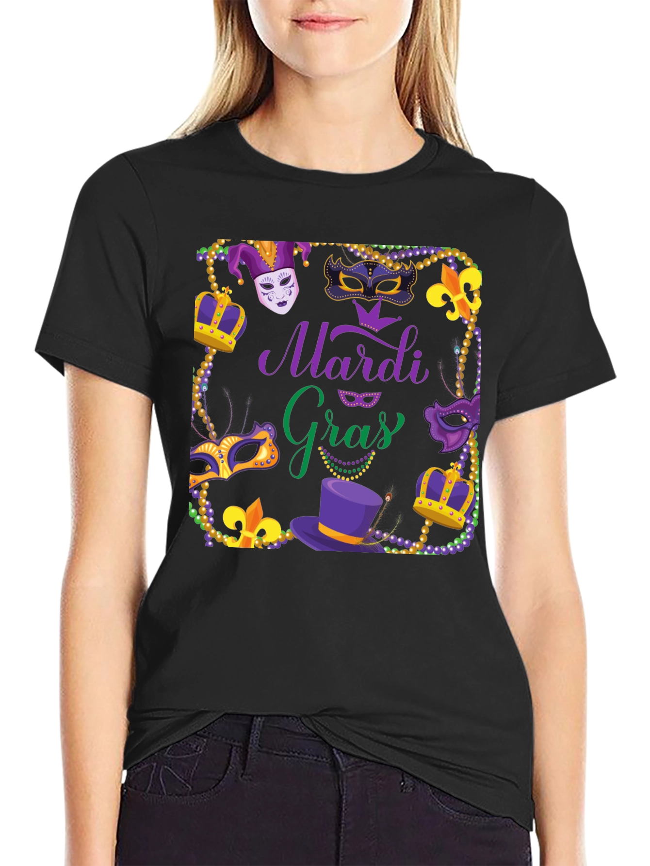 Mardi Gras Graphic T-Shirt