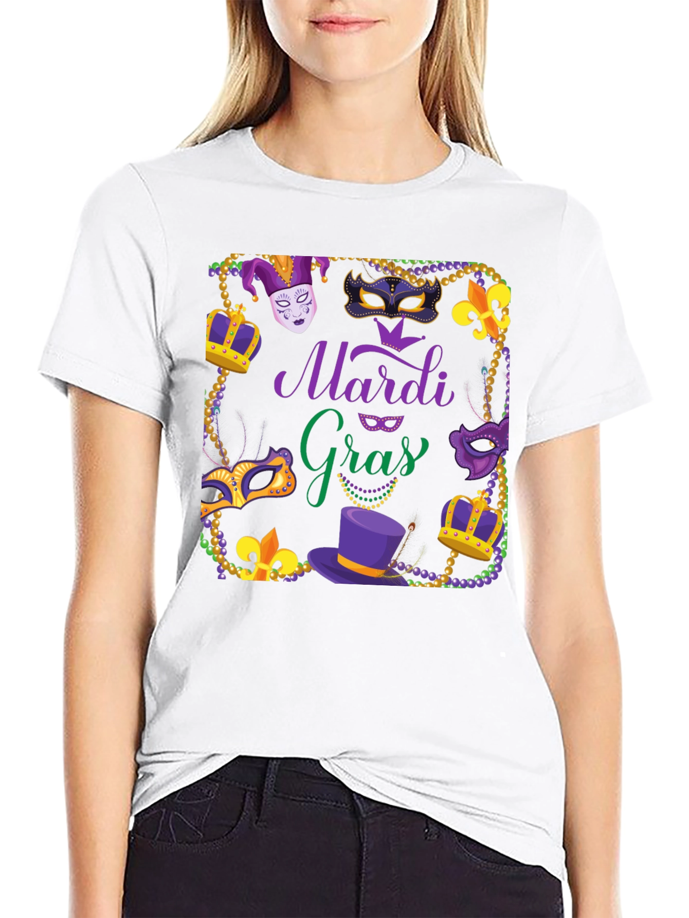 Mardi Gras Graphic T-Shirt