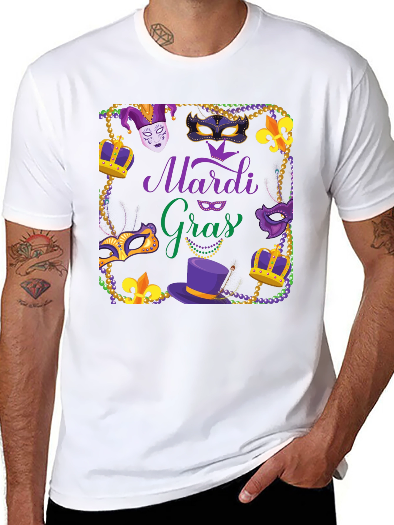 Mardi Gras Graphic T-Shirt