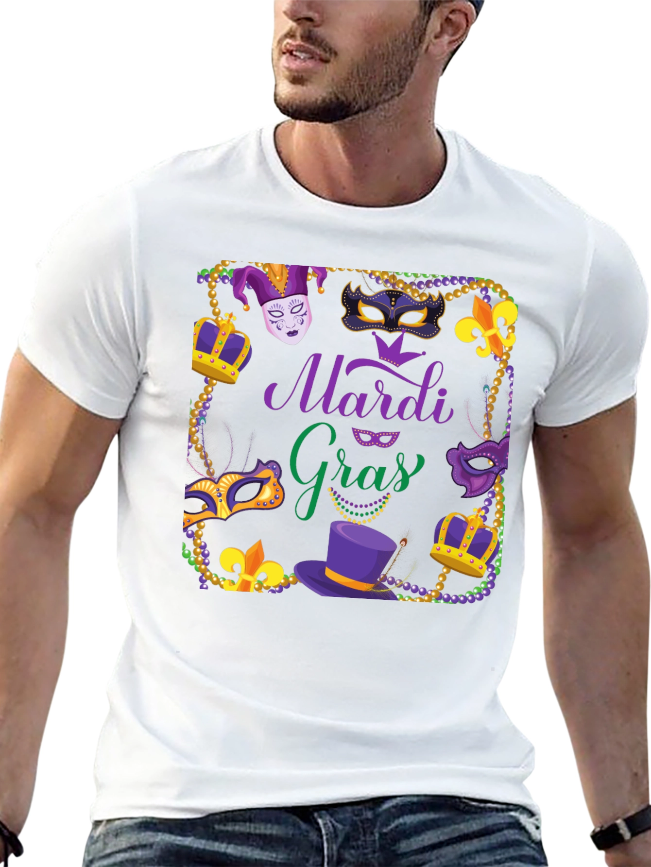 Mardi Gras Graphic T-Shirt