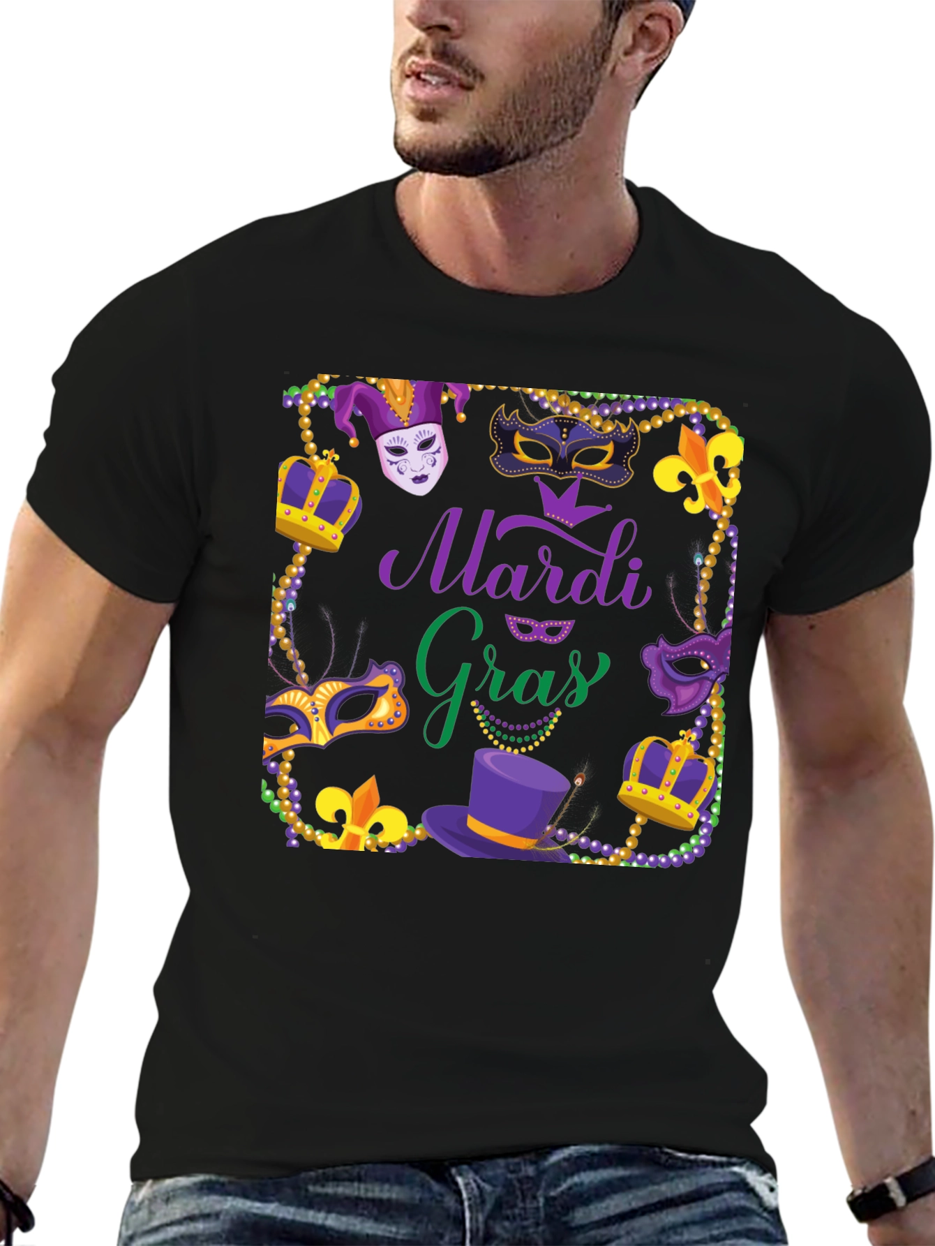 Mardi Gras Graphic T-Shirt