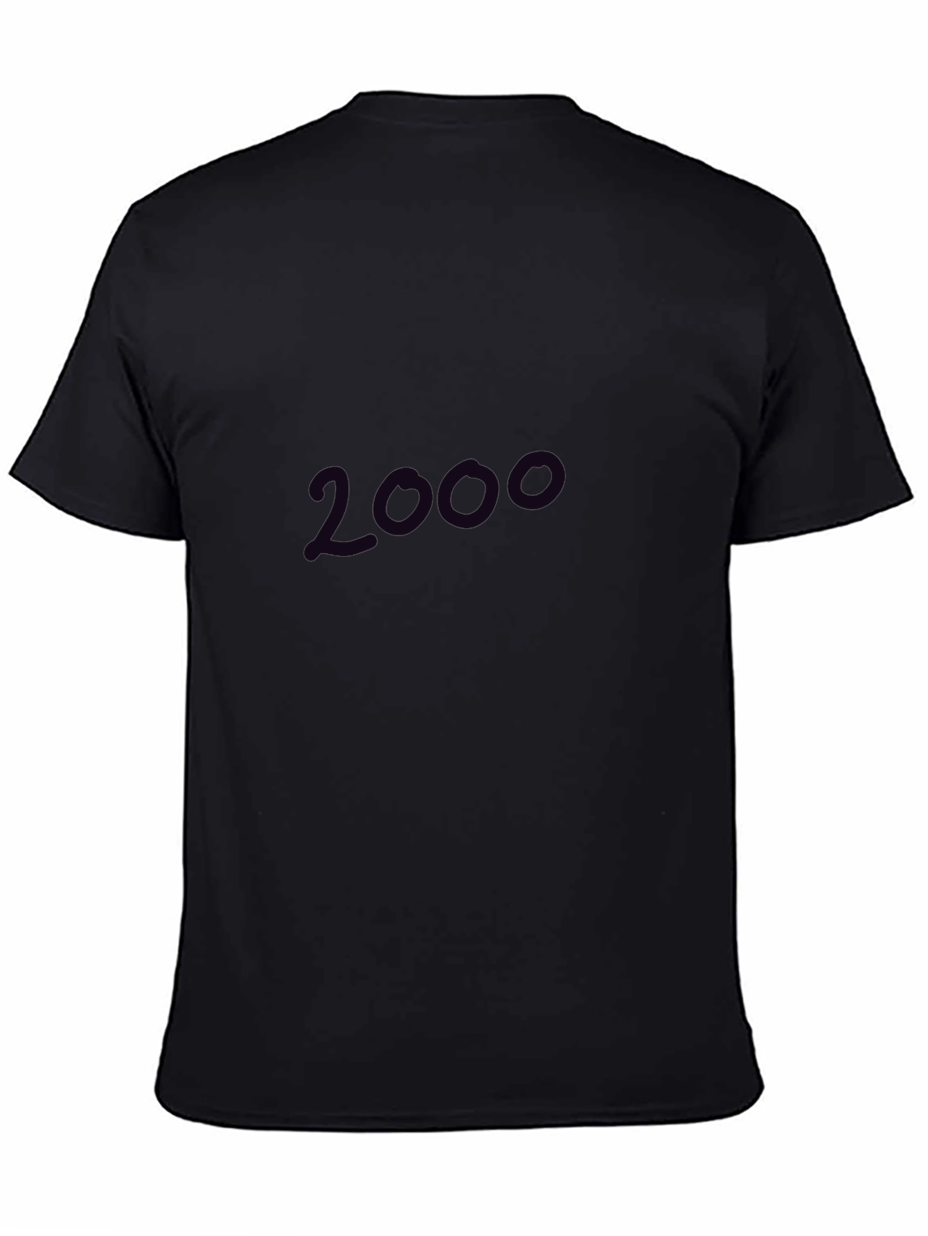2000 Graphic Print Black T-Shirt