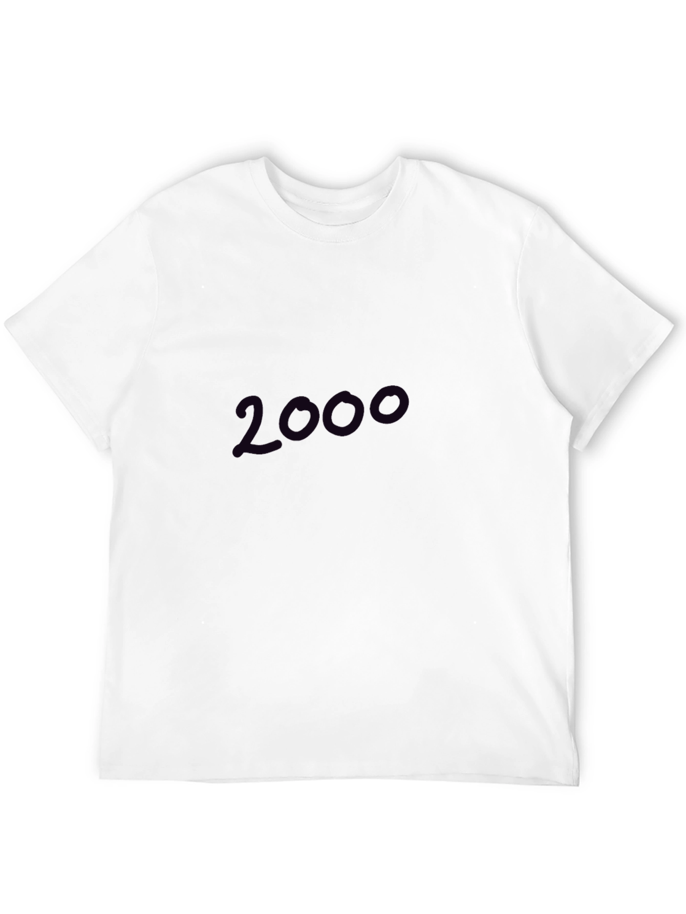 2000 Graphic Print Black T-Shirt