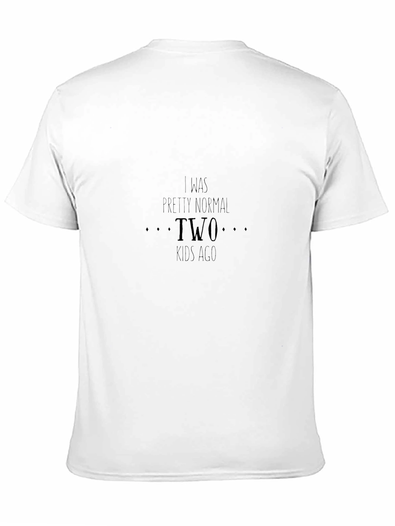 Funny Two Kids Ago Black T-Shirt