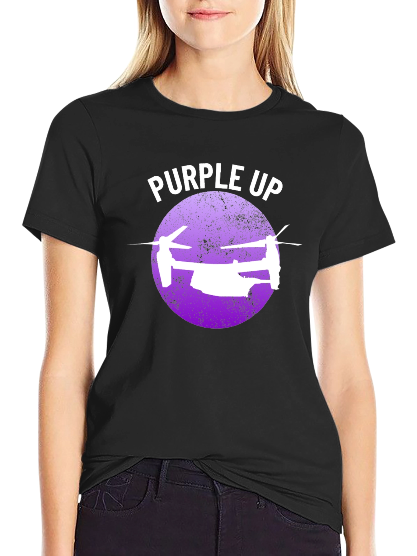 Purple Up Osprey T-Shirt - Military Support