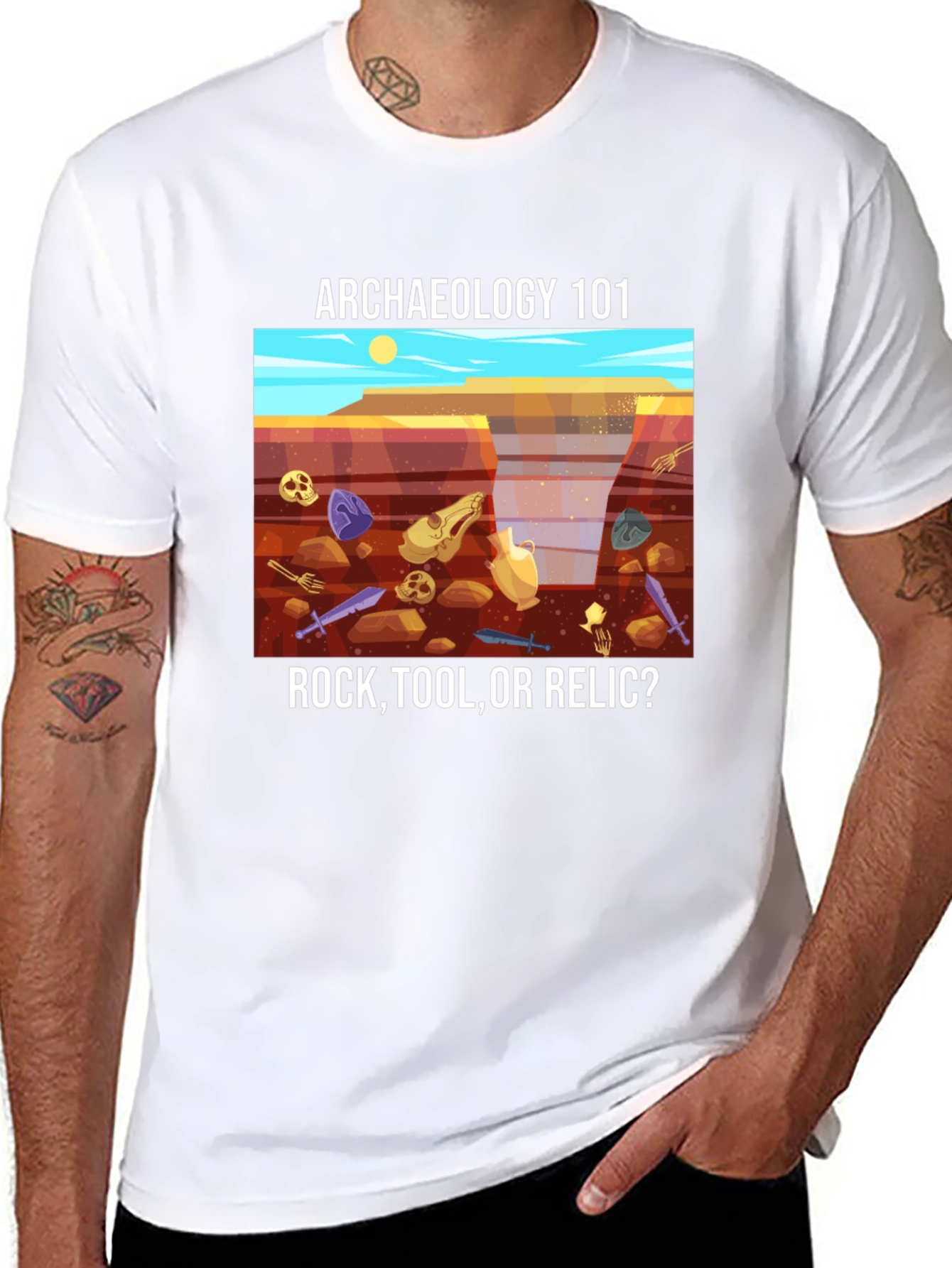 Archaeology 101 T-Shirt - Rock Tool or Relic?