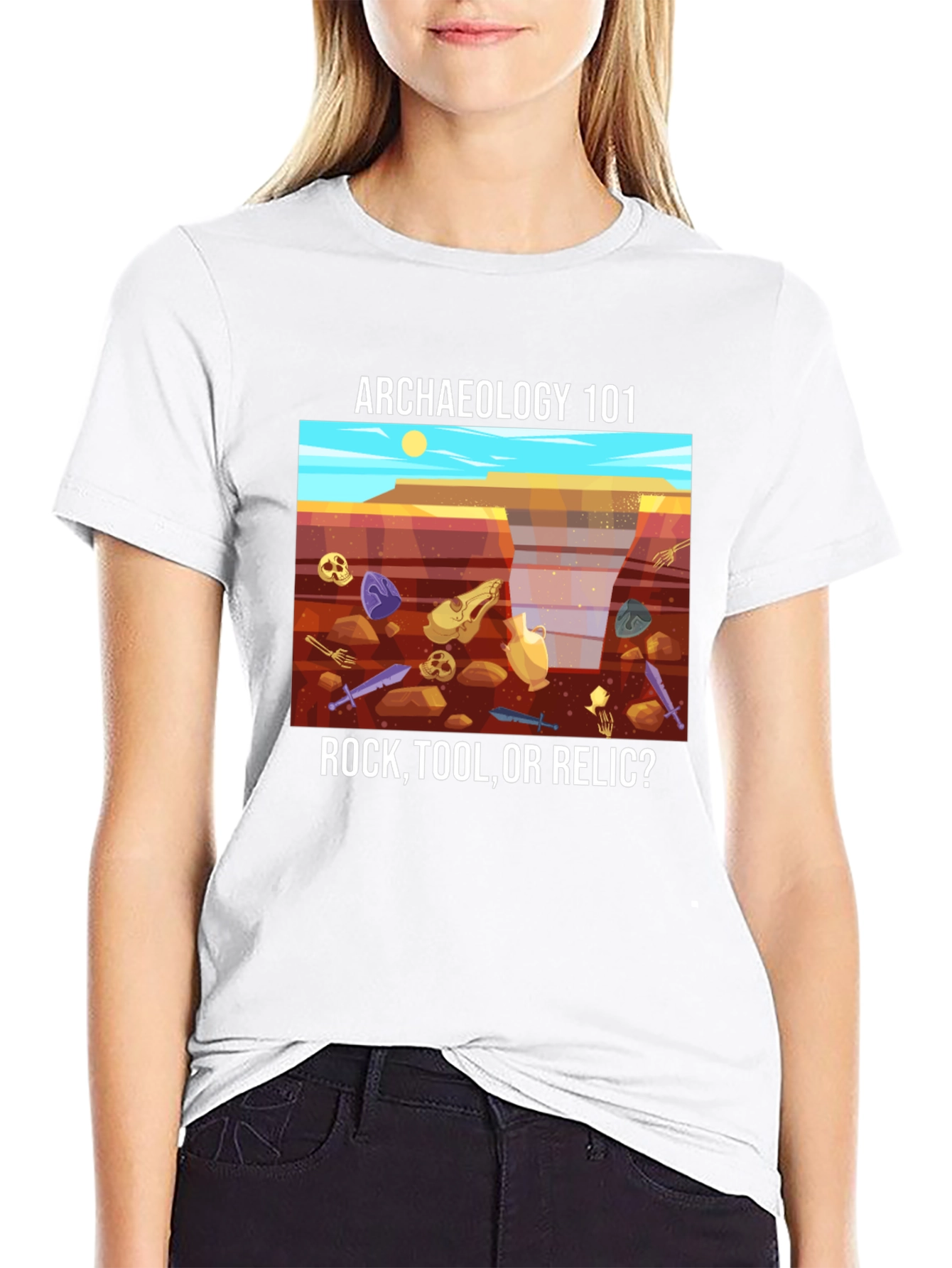 Archaeology 101 T-Shirt - Rock Tool or Relic?