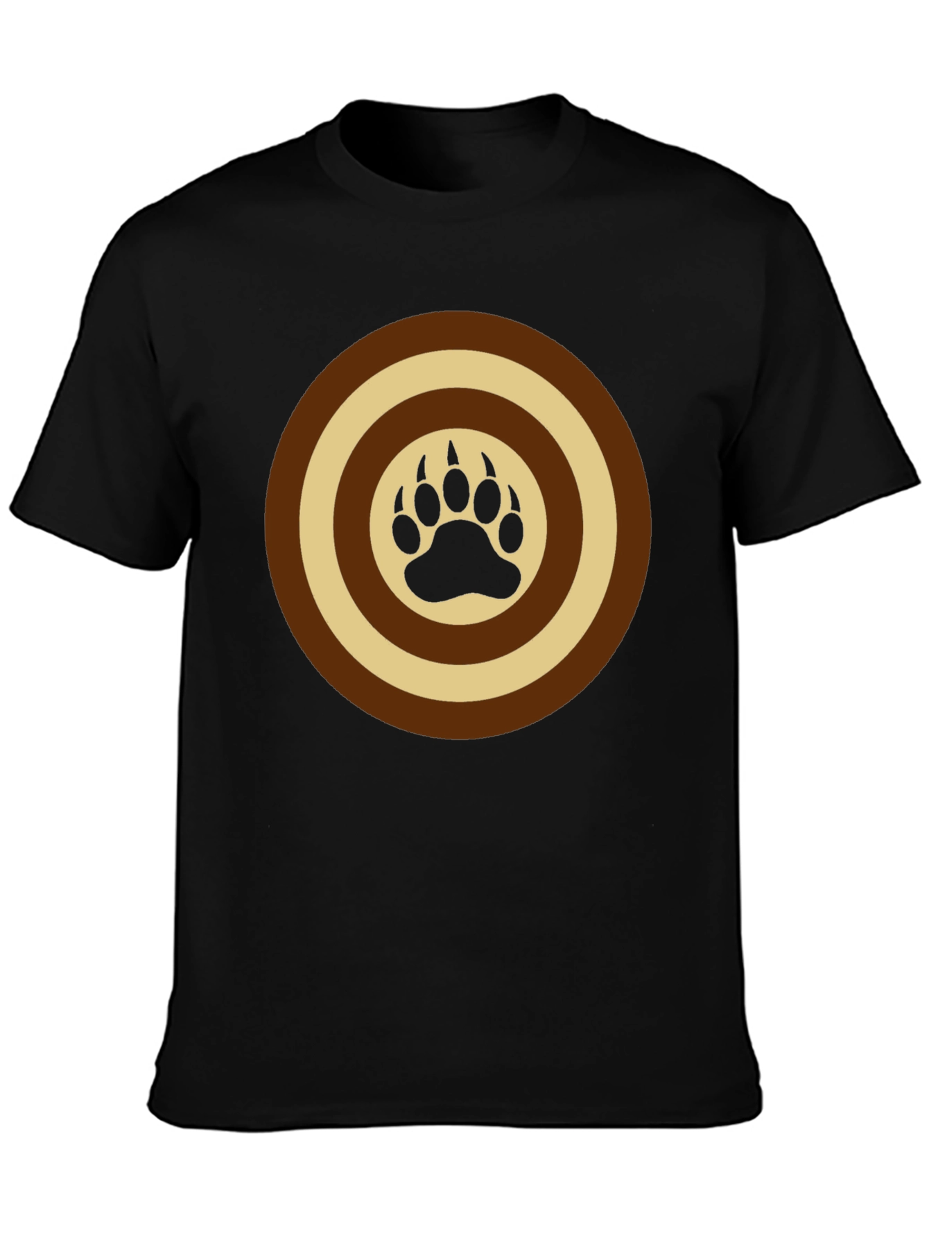 Bear Paw Target Graphic Tee - Black