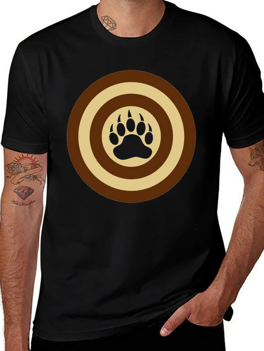 Bear Paw Target Graphic Tee - Black