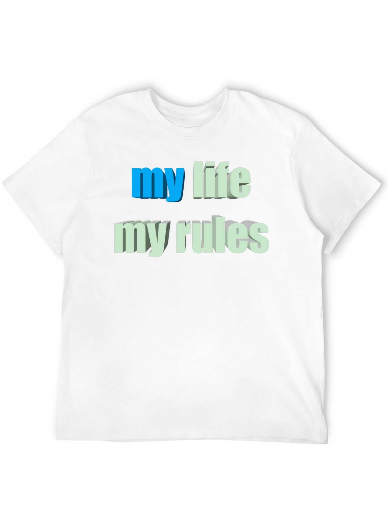 My Life My Rules Graphic Tee - Black