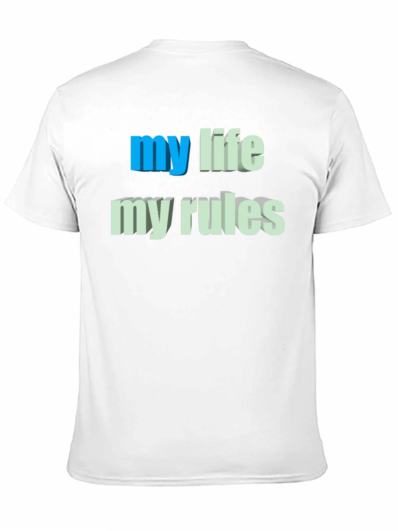 My Life My Rules Graphic Tee - Black