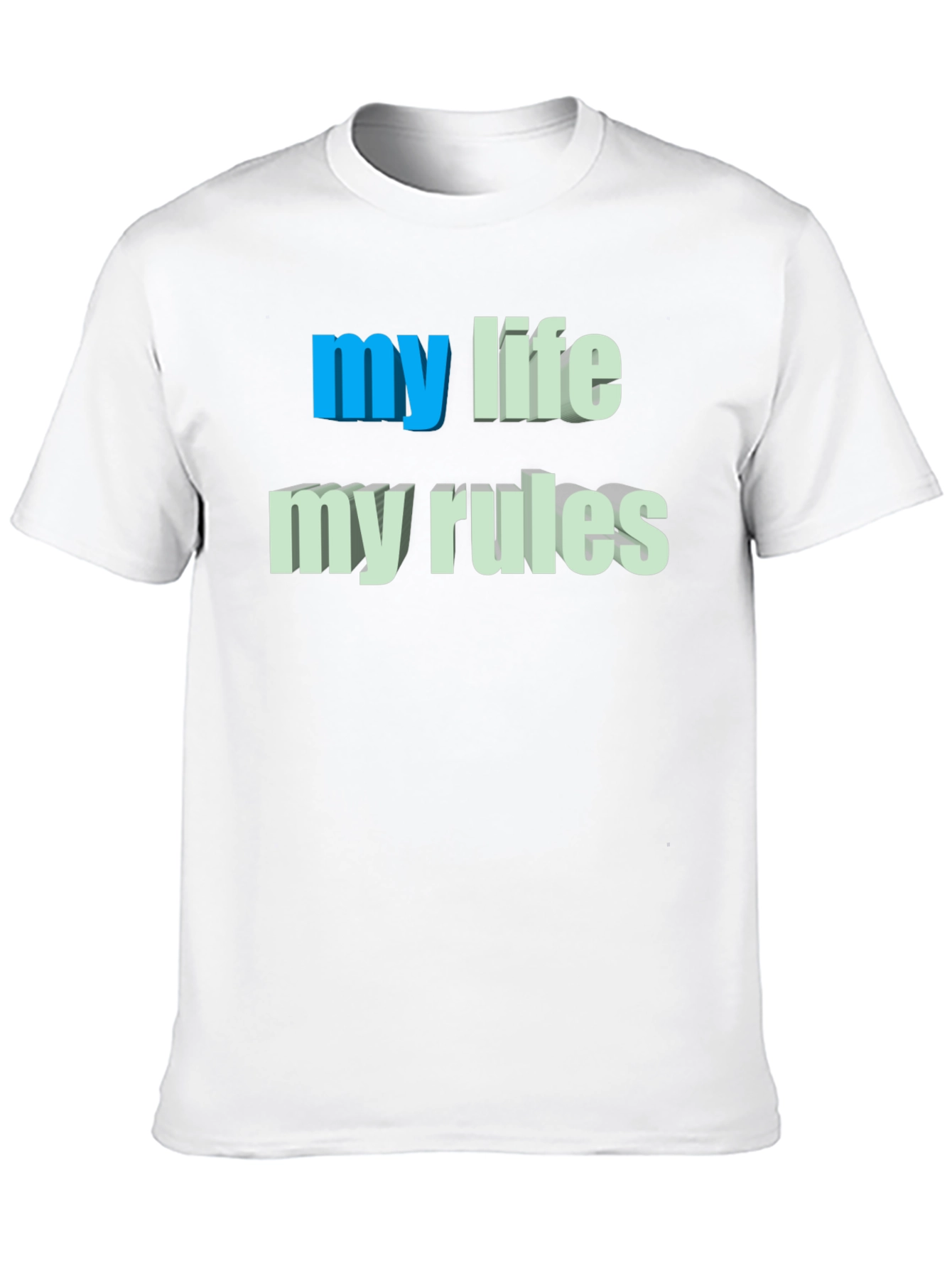 My Life My Rules Graphic Tee - Black