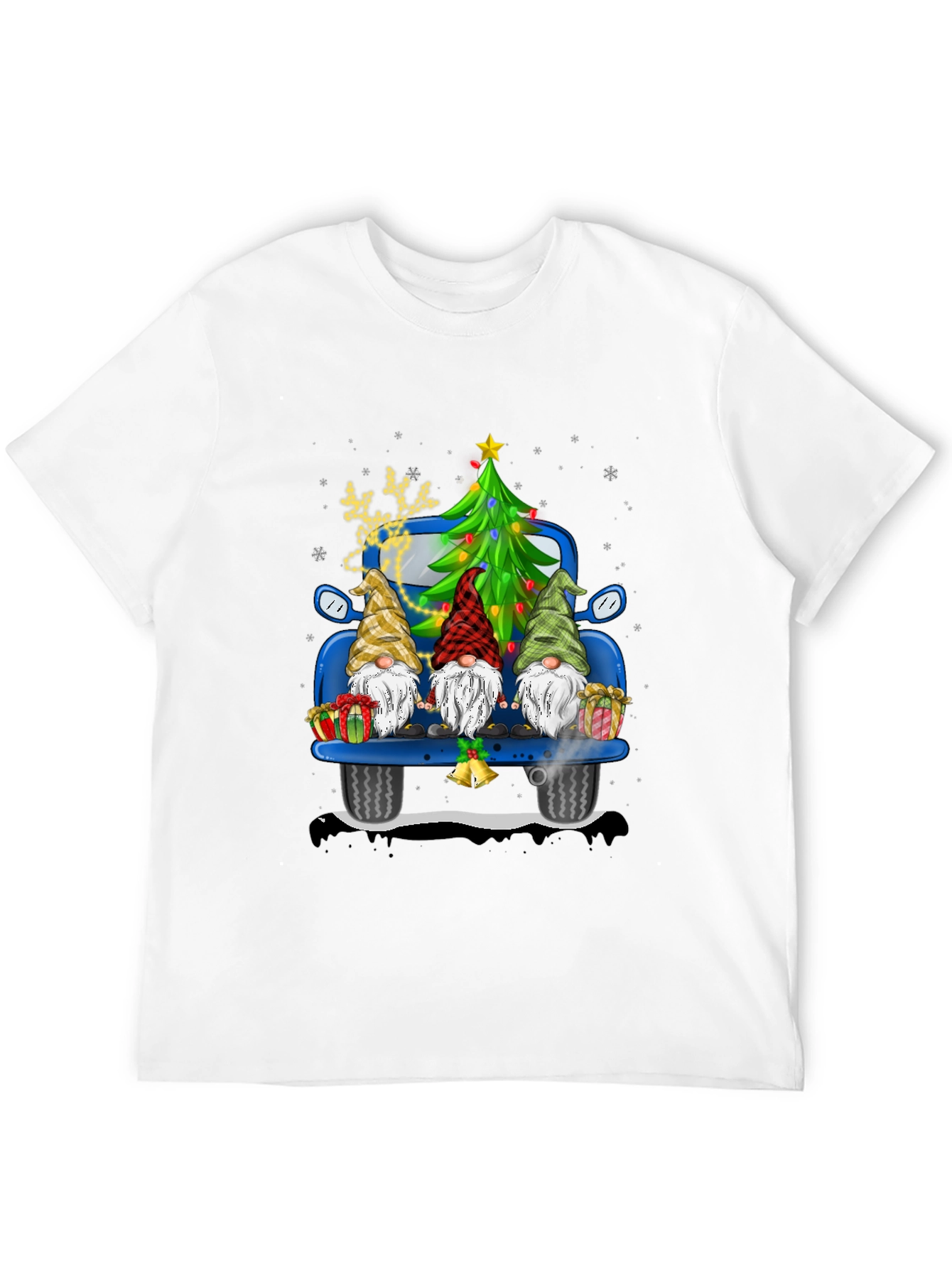 Christmas Gnomes Truck T-Shirt