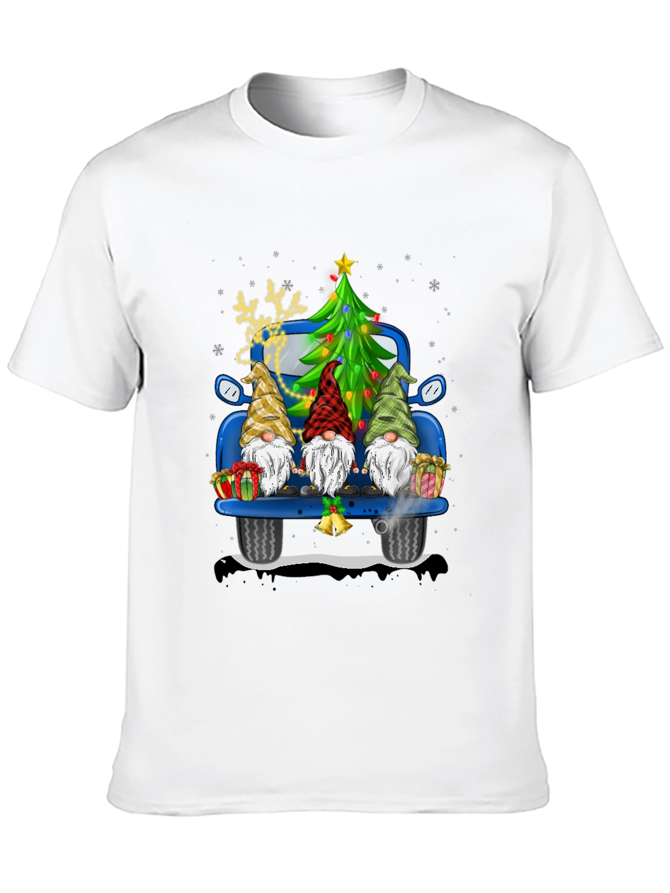 Christmas Gnomes Truck T-Shirt