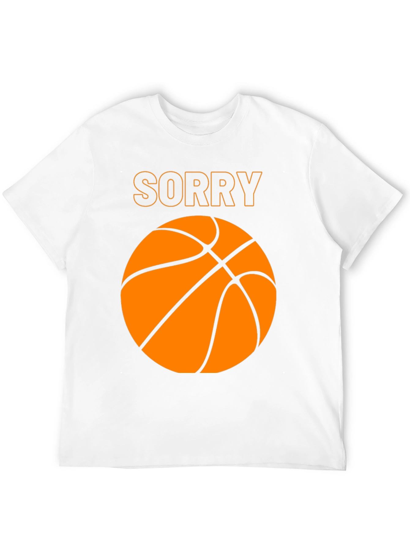Sorry Basketball Graphic Tee - Mens Black T-Shirt