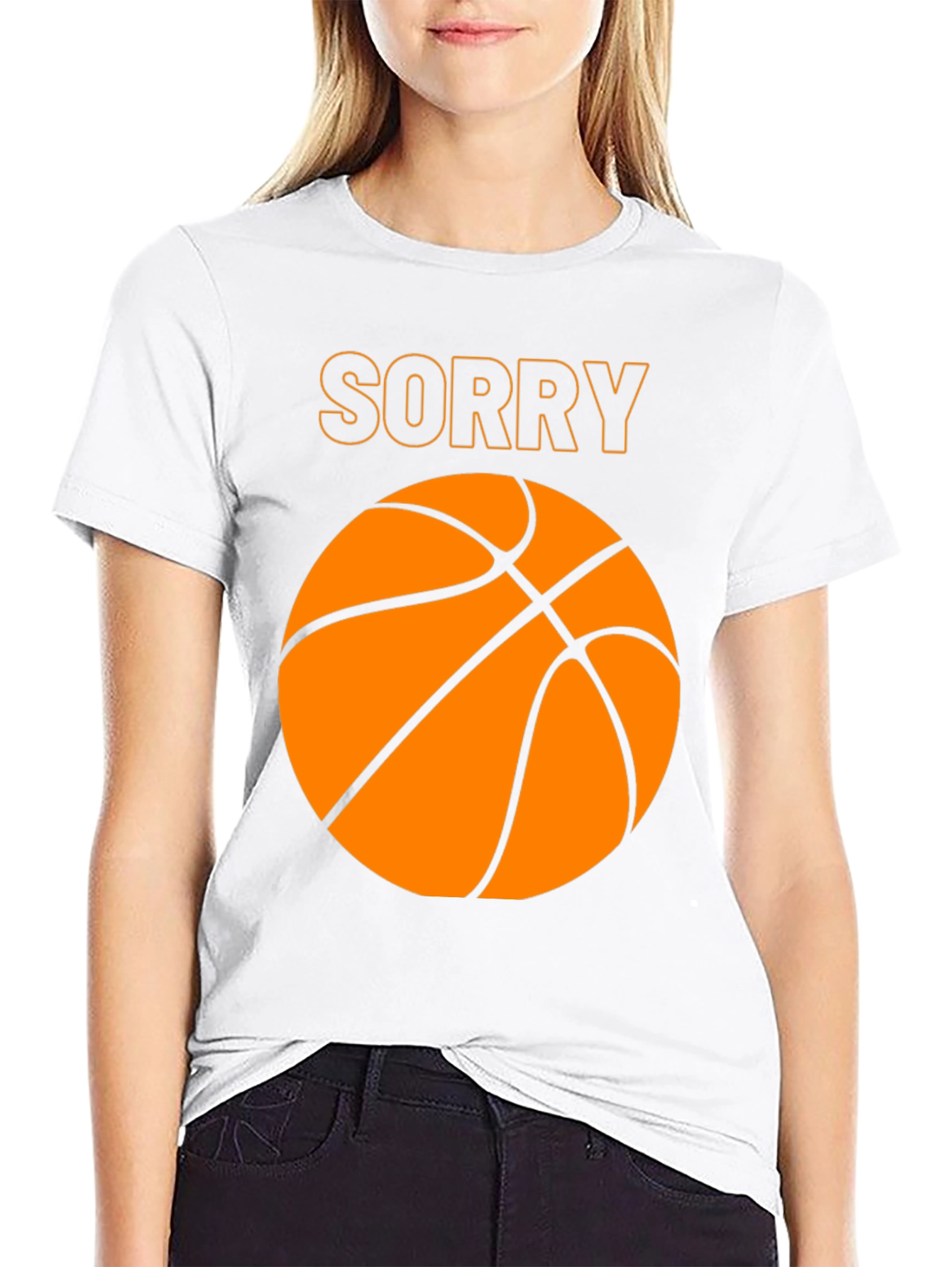 Sorry Basketball Graphic Tee - Mens Black T-Shirt