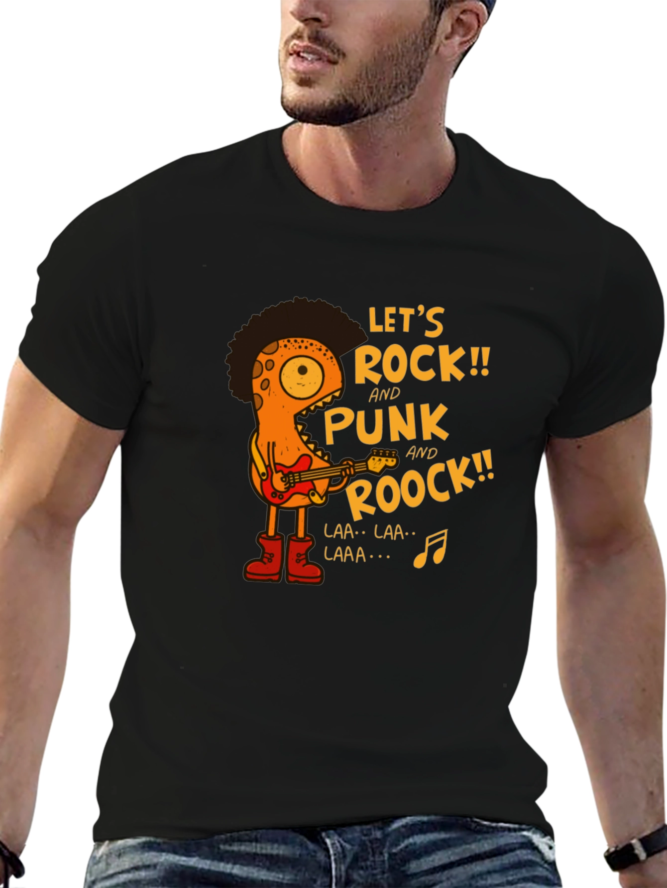 Lets Rock Punk T-Shirt - Graphic Tee