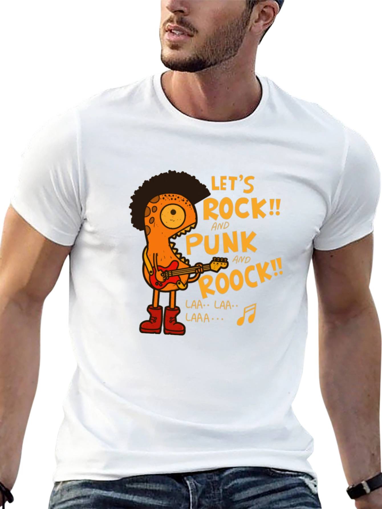 Lets Rock Punk T-Shirt - Graphic Tee