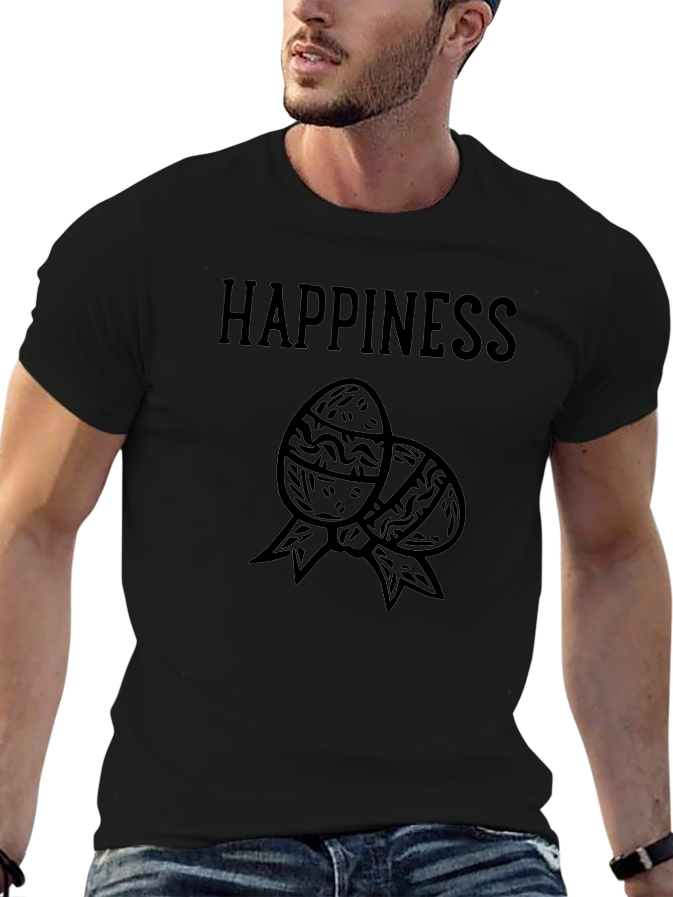 Happiness Easter Eggs Graphic T-Shirt