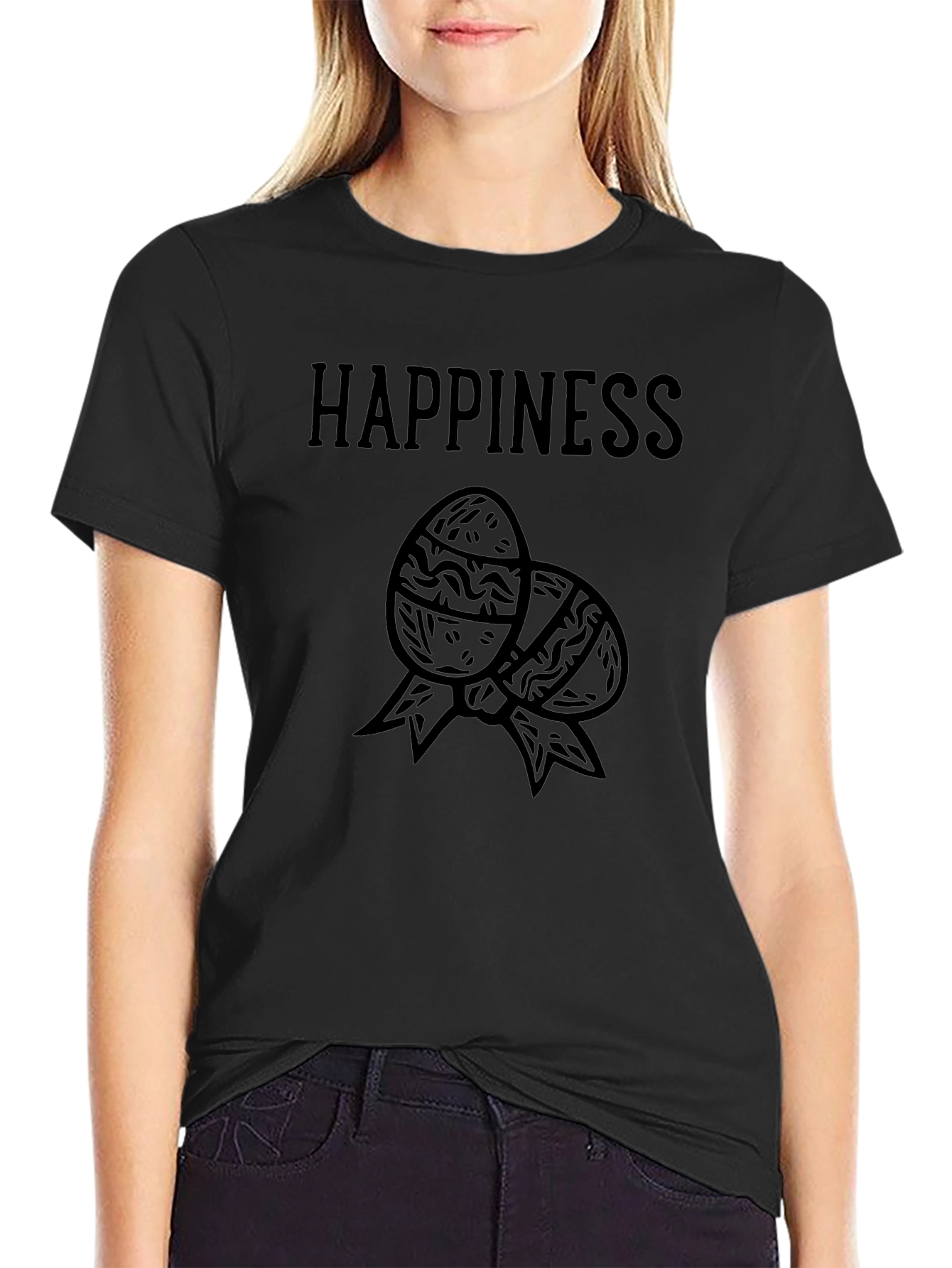 Happiness Easter Eggs Graphic T-Shirt