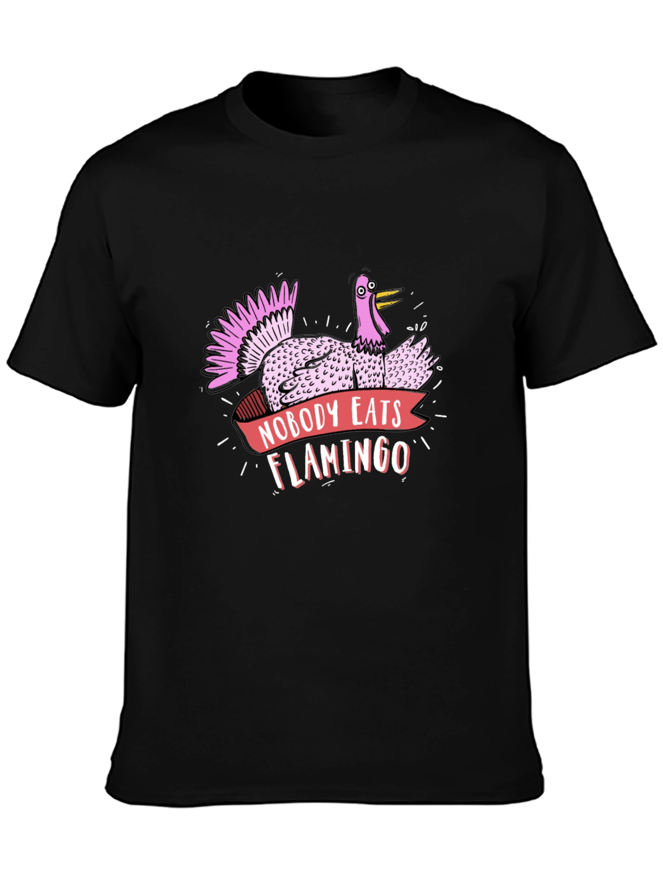 Funny Turkey Flamingo Graphic Tee - Thanksgiving T-Shirt