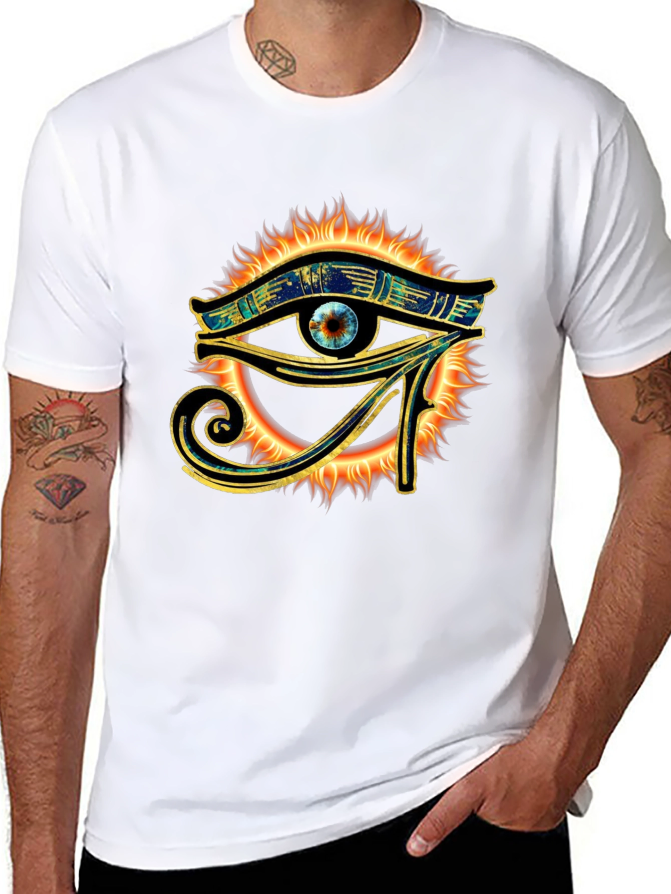 Eye of Horus Graphic Tee - Black