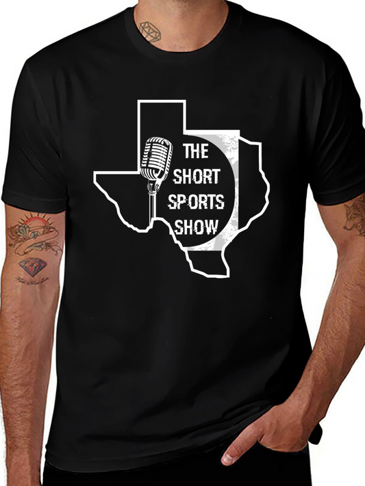 The Short Sports Show Black Graphic Tee