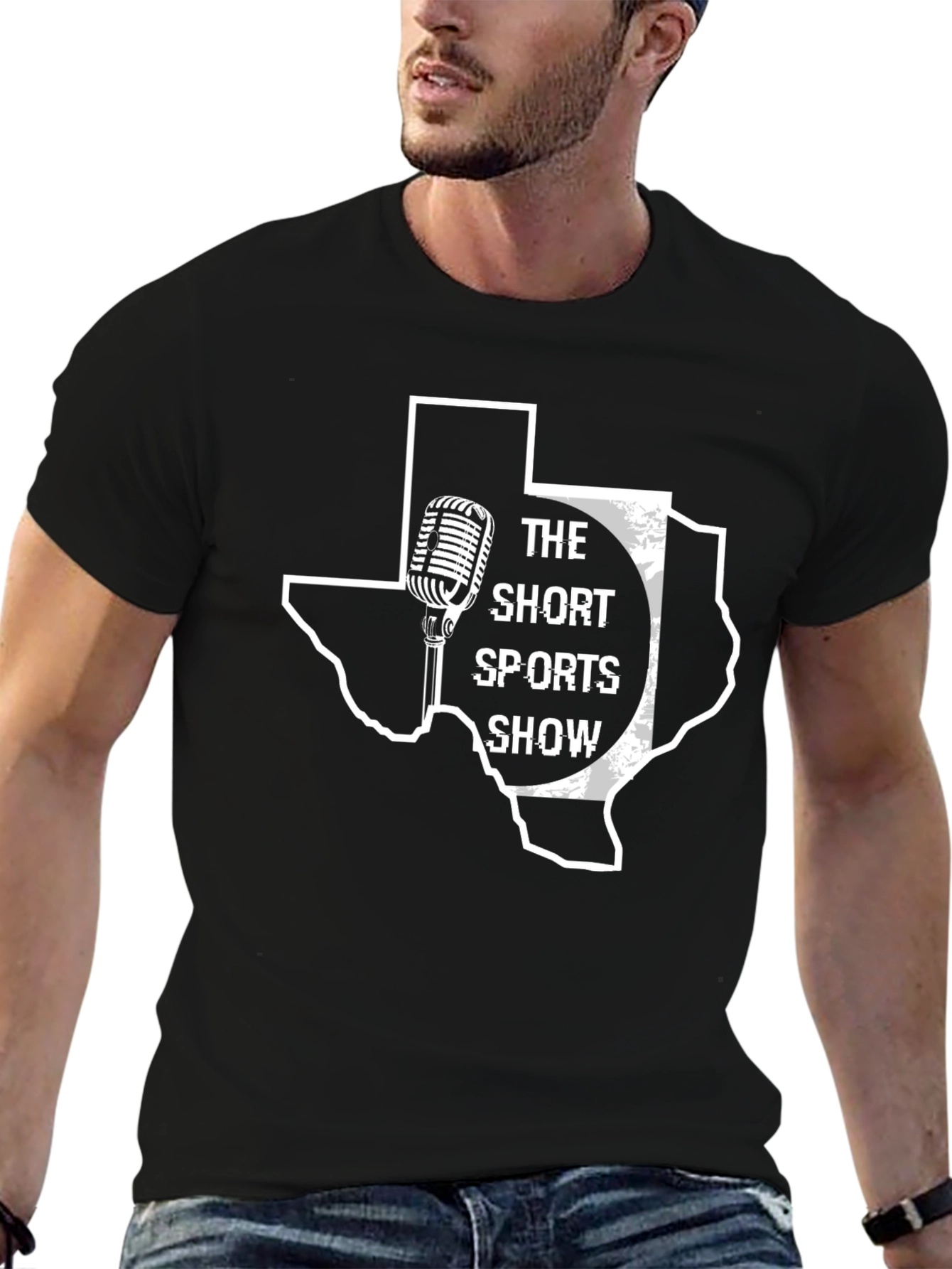 The Short Sports Show Black Graphic Tee