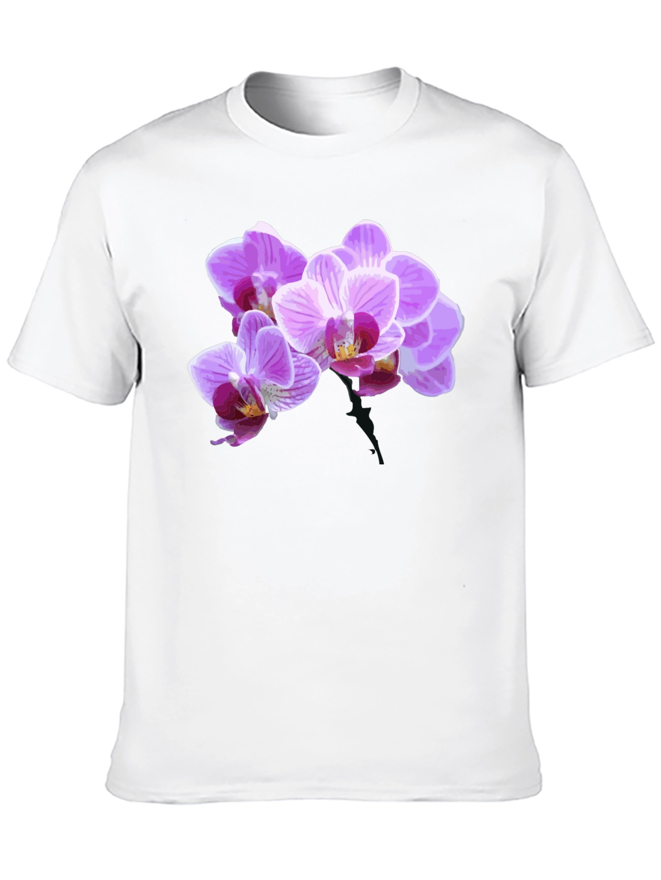 Floral Print Black T-Shirt