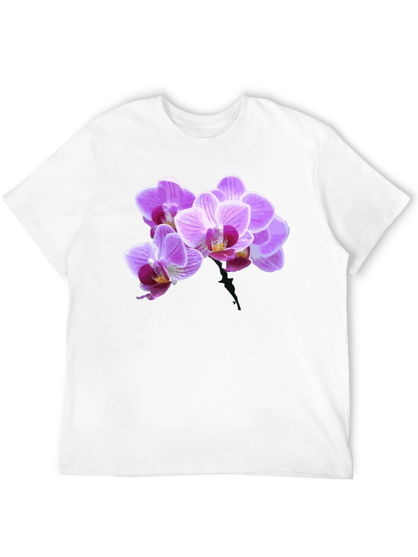 Floral Print Black T-Shirt