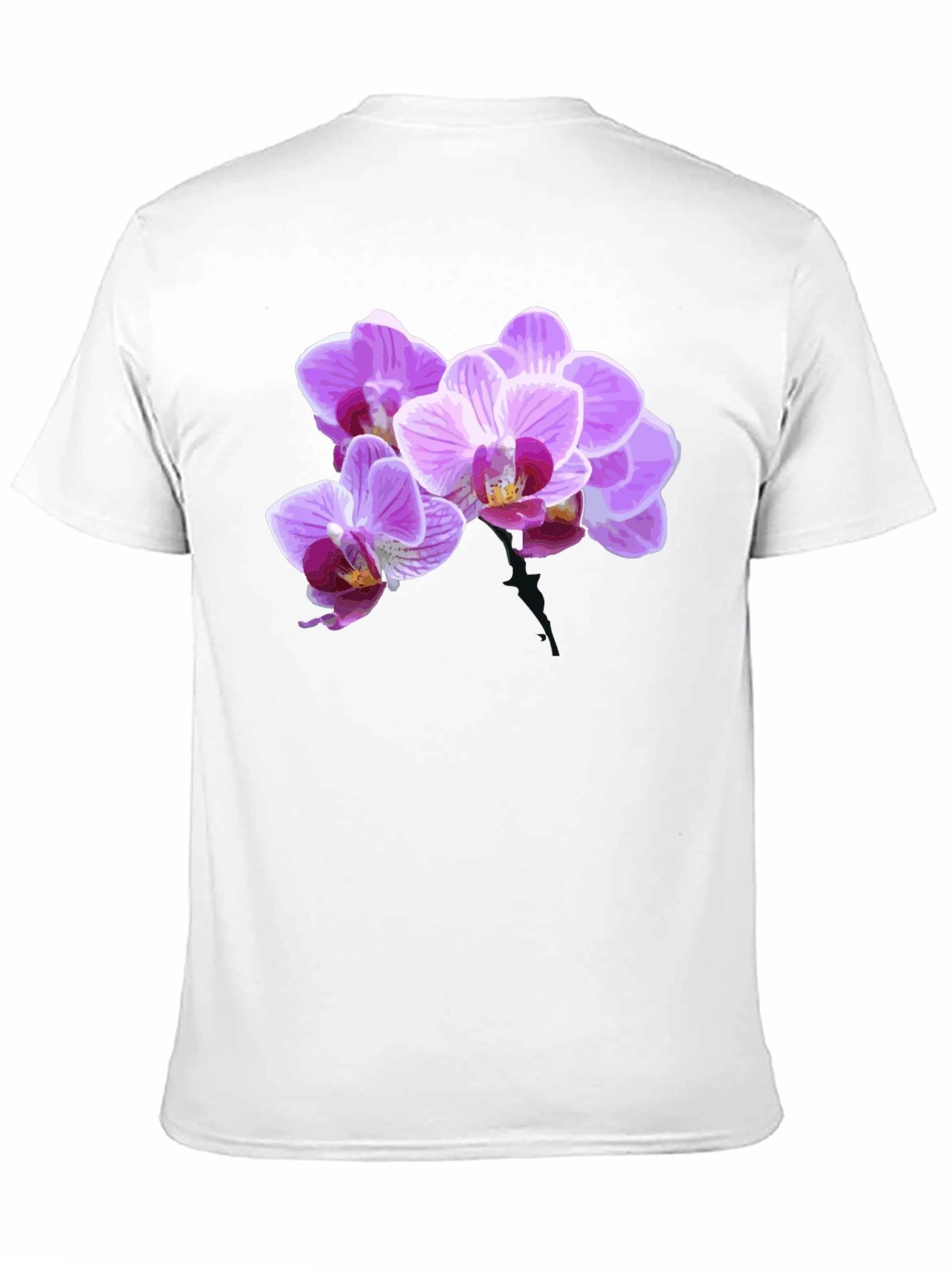 Floral Print Black T-Shirt