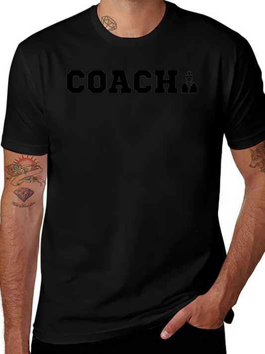 Coach Graphic T-Shirt - Black Casual Tee