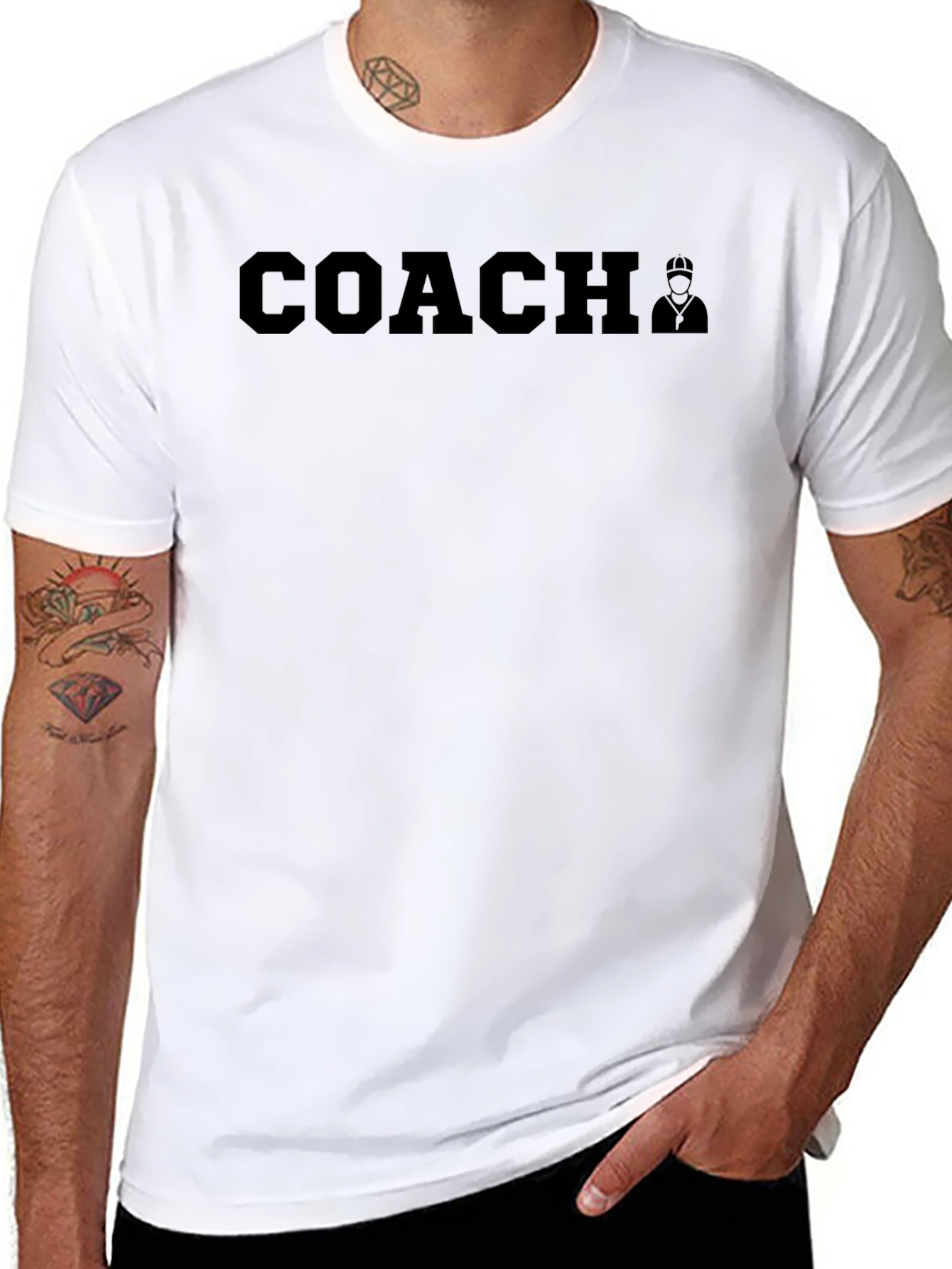 Coach Graphic T-Shirt - Black Casual Tee