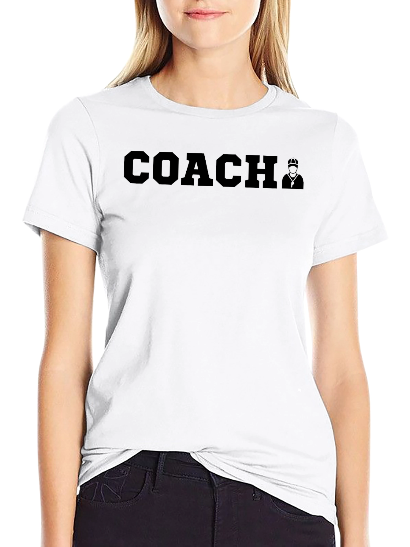 Coach Graphic T-Shirt - Black Casual Tee