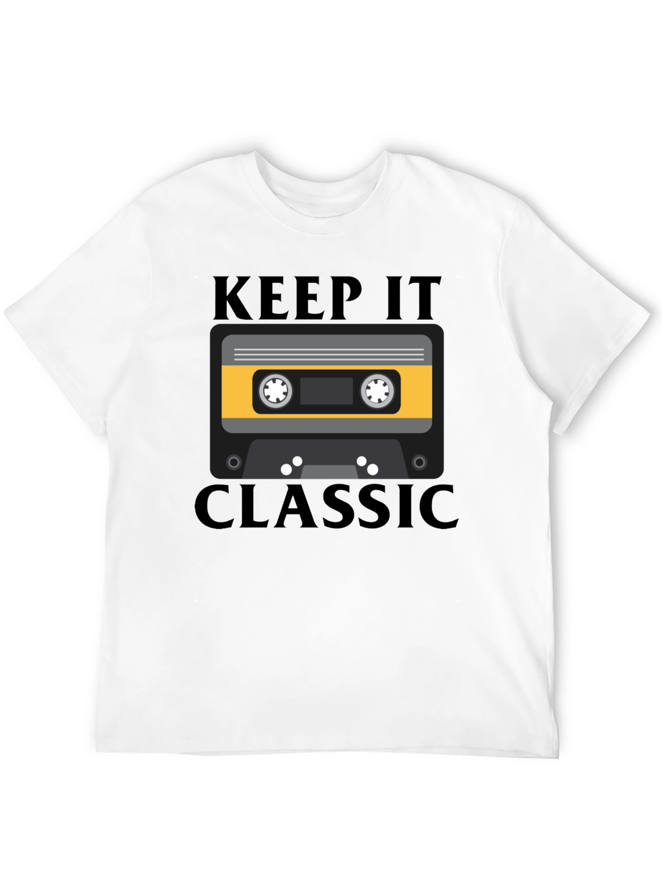 Retro Keep It Classic Cassette Tape Graphic T-Shirt