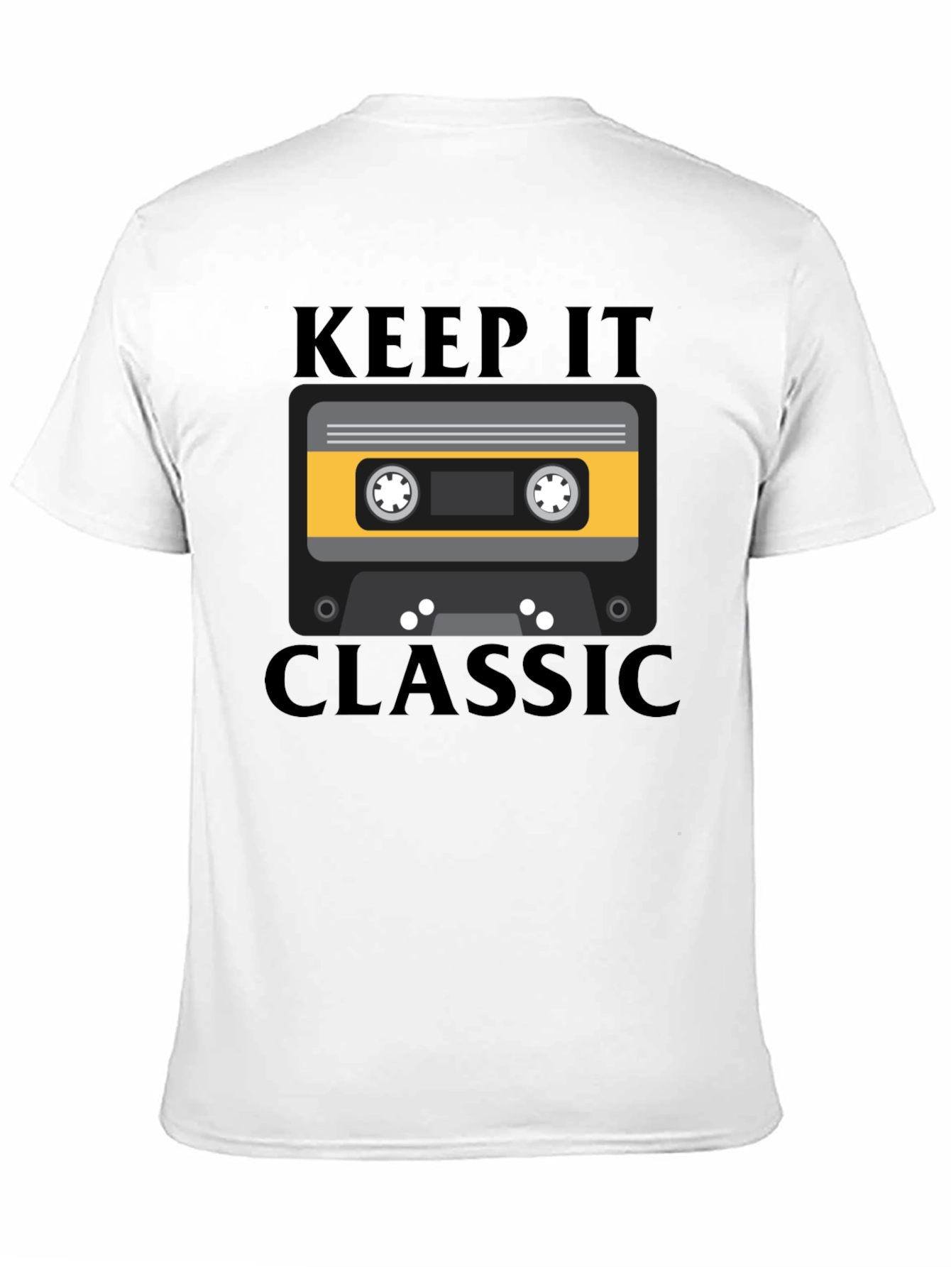 Retro Keep It Classic Cassette Tape Graphic T-Shirt