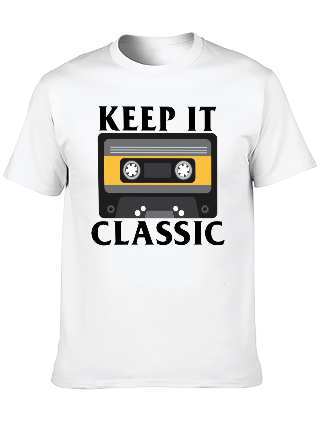 Retro Keep It Classic Cassette Tape Graphic T-Shirt