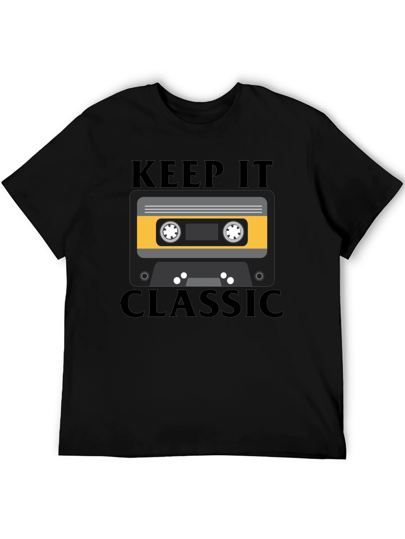 Retro Keep It Classic Cassette Tape Graphic T-Shirt
