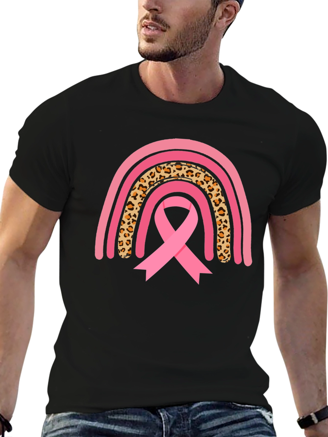 Breast Cancer Awareness Rainbow T-Shirt