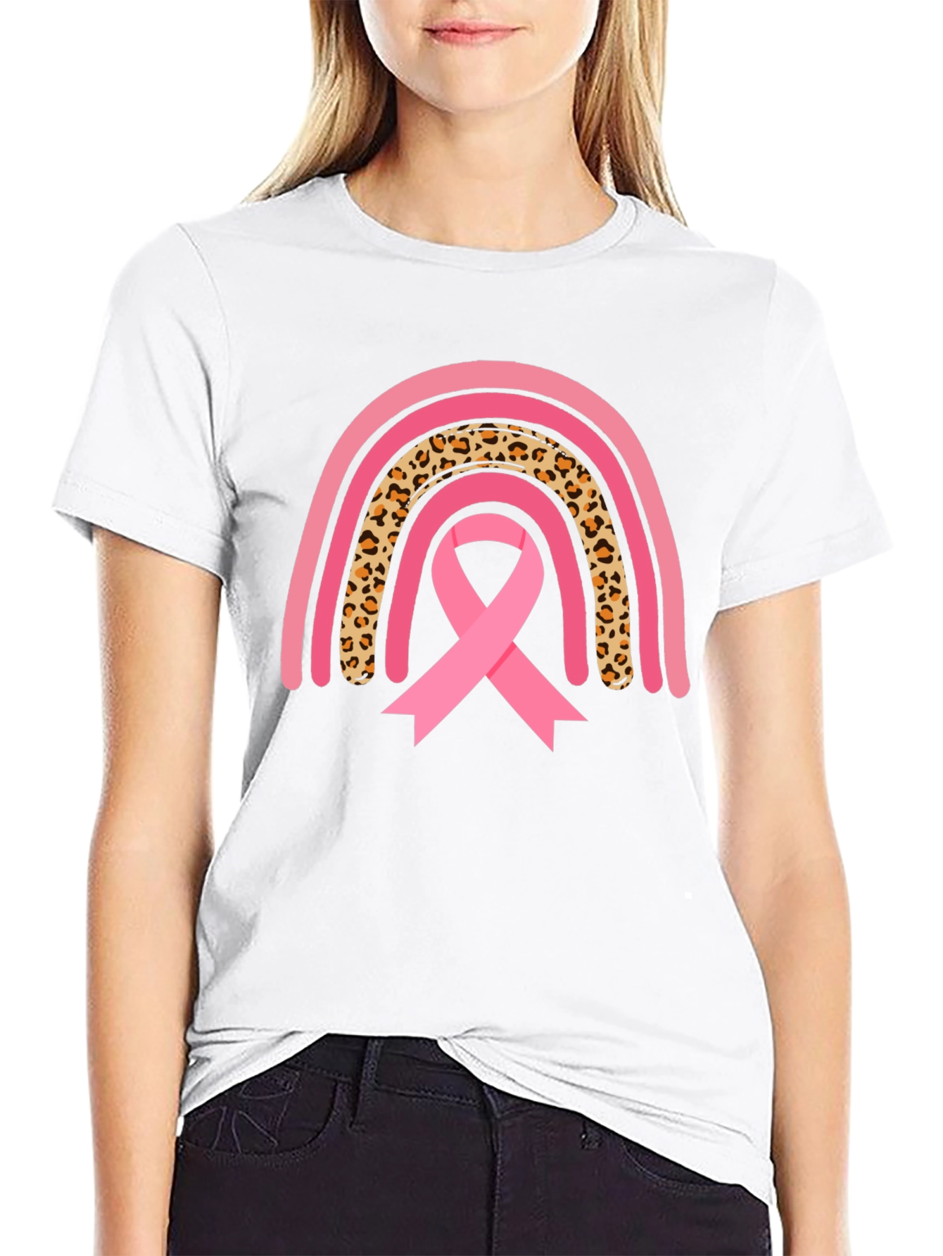 Breast Cancer Awareness Rainbow T-Shirt