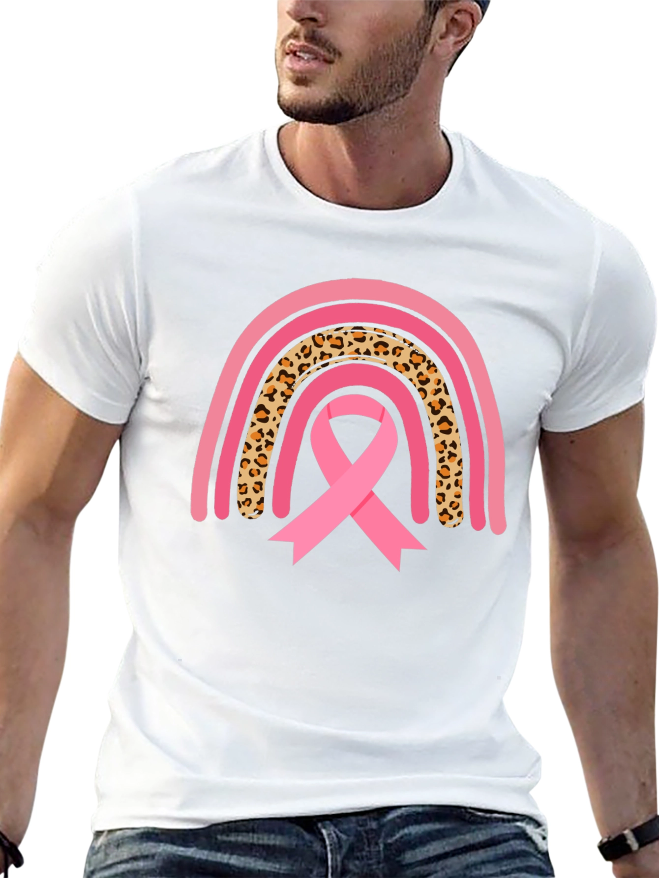 Breast Cancer Awareness Rainbow T-Shirt