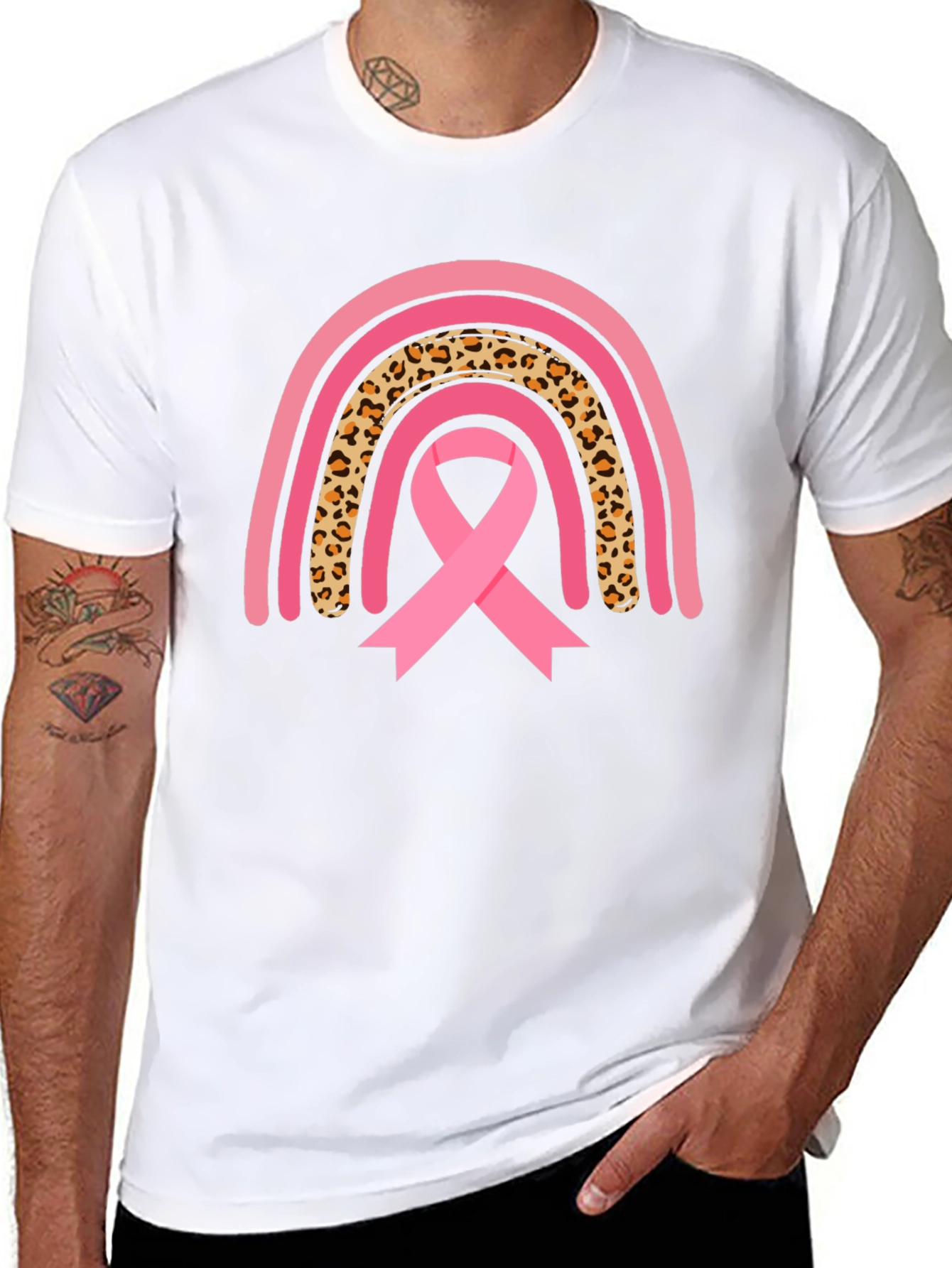 Breast Cancer Awareness Rainbow T-Shirt