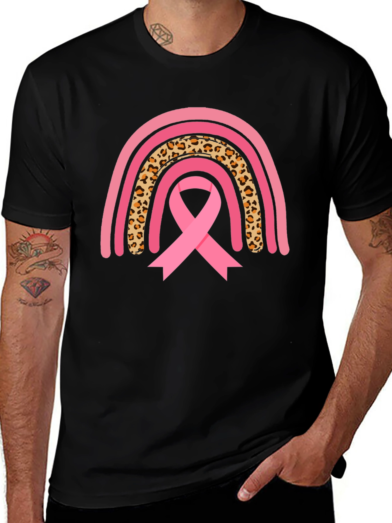 Breast Cancer Awareness Rainbow T-Shirt