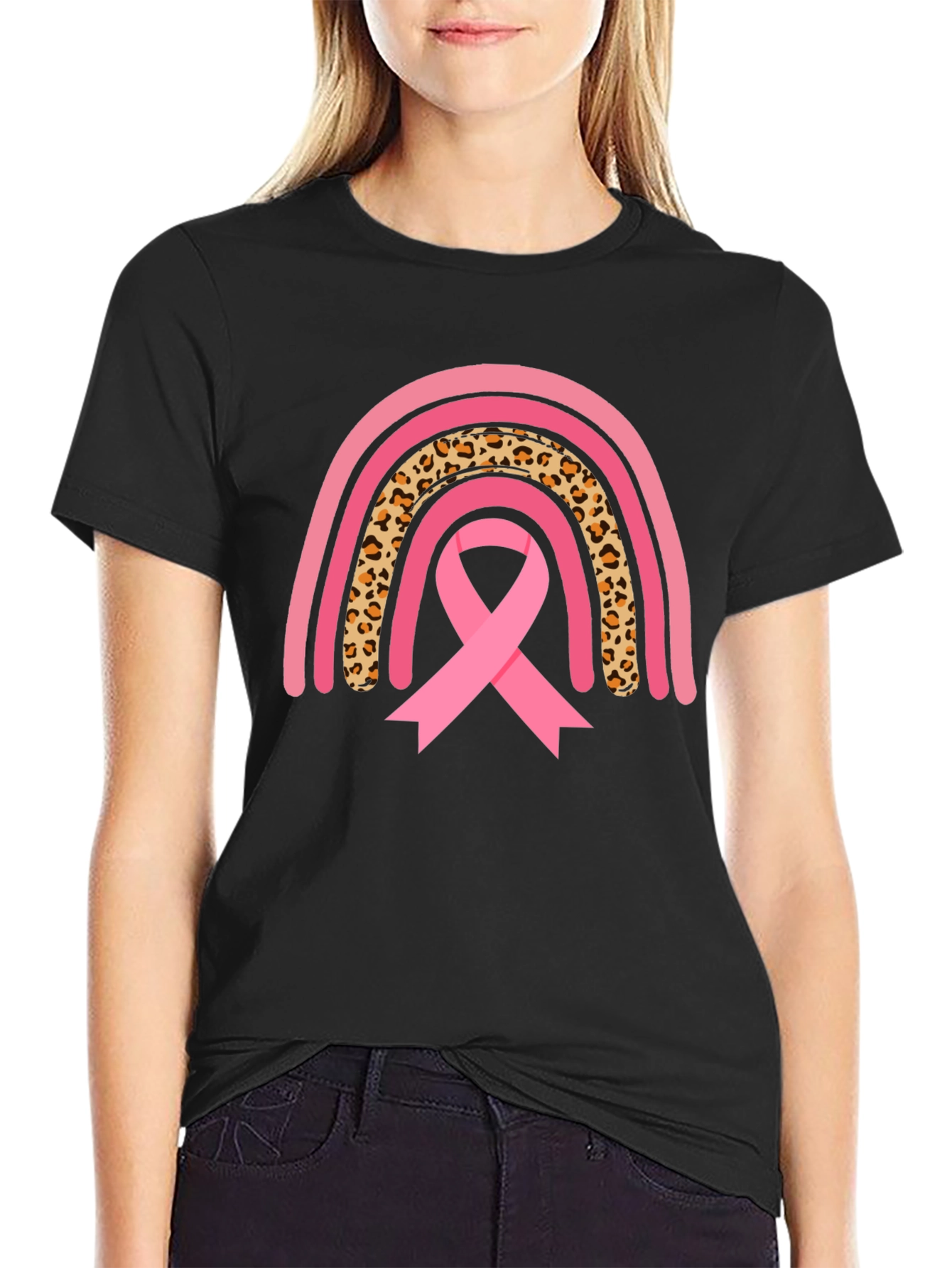 Breast Cancer Awareness Rainbow T-Shirt