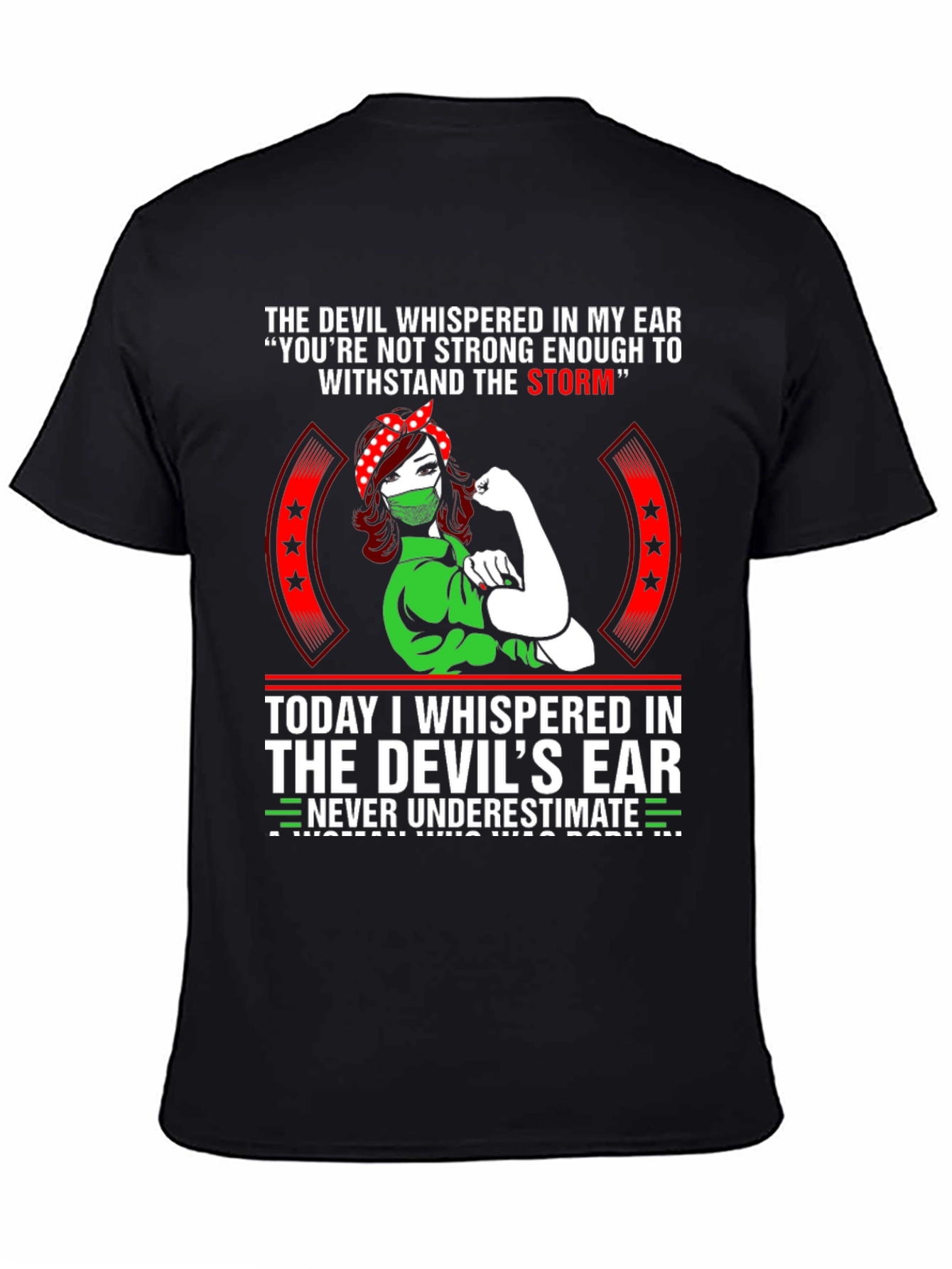 Womens The Devil T-Shirt - Strong Woman Design