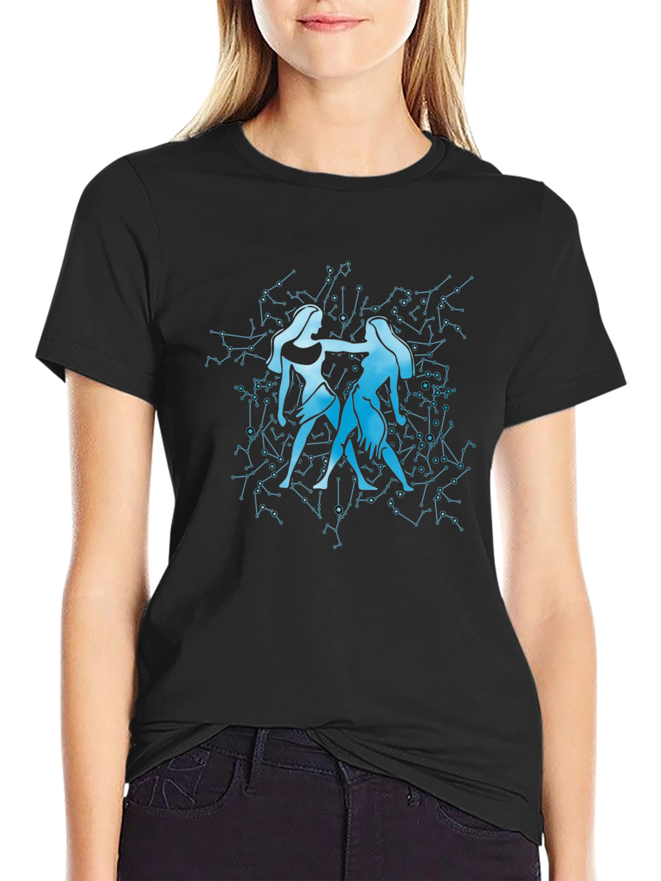 Gemini Zodiac Constellation Graphic Tee