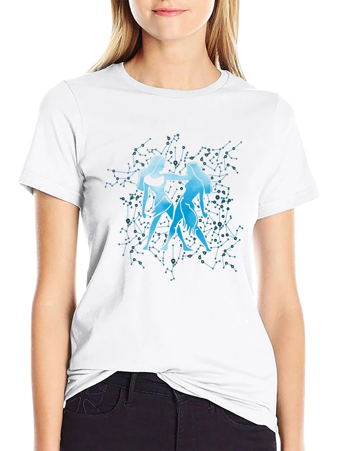 Gemini Zodiac Constellation Graphic Tee