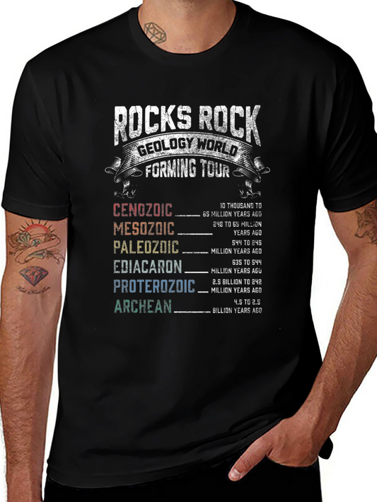 Rocks Rock Geology World Forming Tour T-Shirt